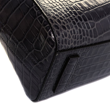 Givenchy Calfskin Crocodile Embossed Mini Antigona Storm Grey 6 of 14