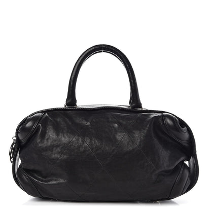 Chanel Calfskin Stitched Bowler Black 1 of 9