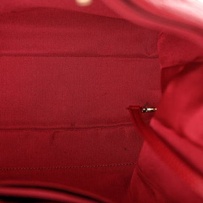 Chanel Calfskin Quilted XXL Travel Flap Bag Red 11 of 14