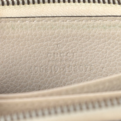 Gucci Calfskin Logo Zip Around Card Case White 6 of 7