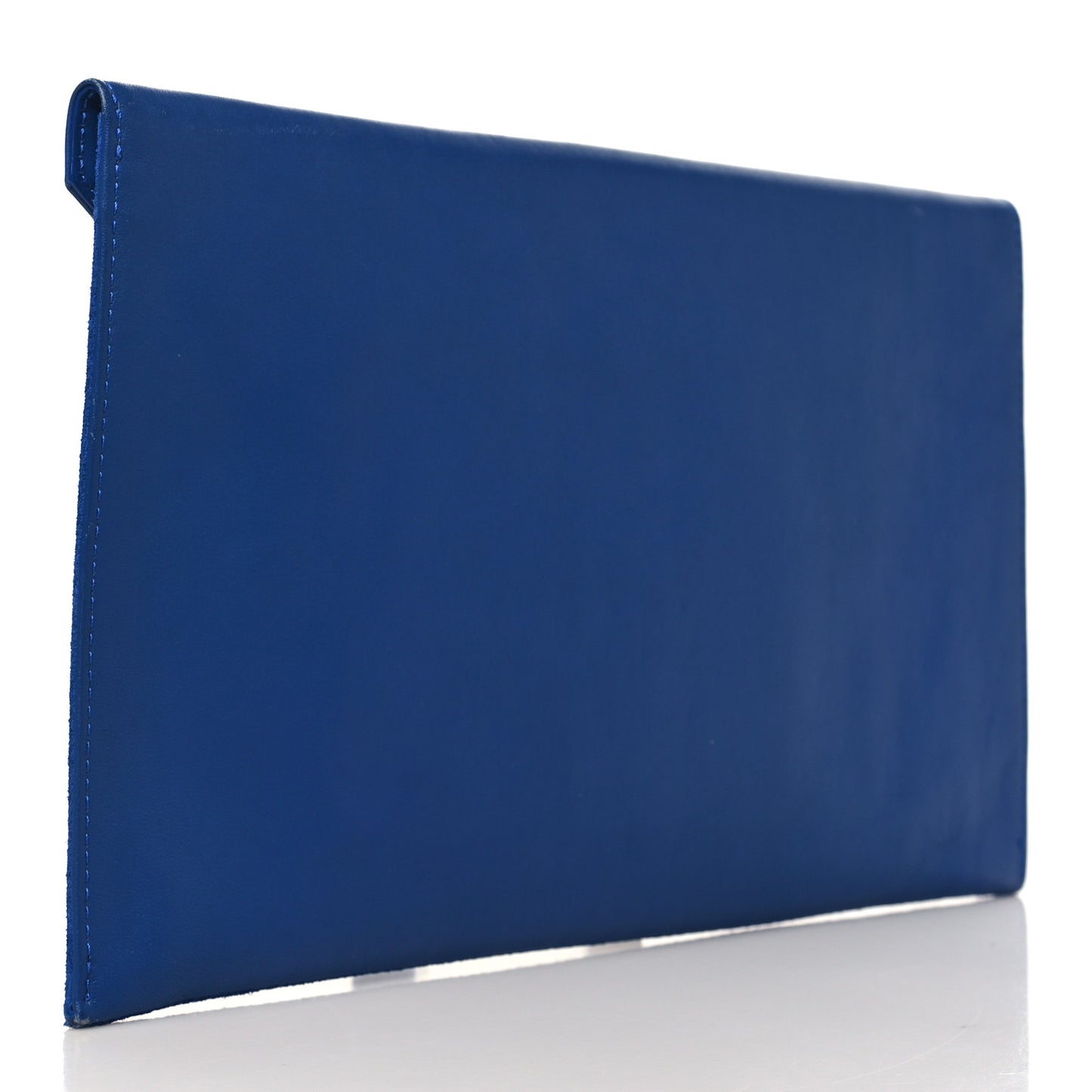 Calfskin Suede Rosetta Envelope Clutch Aegean