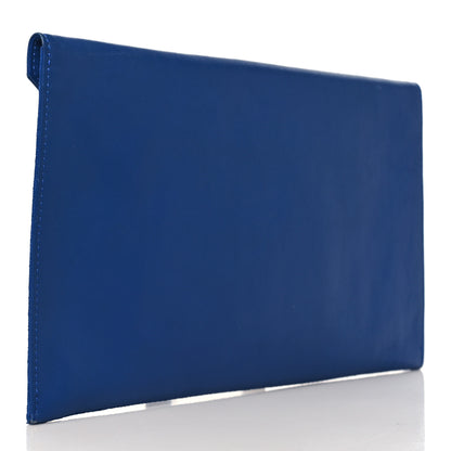 Jimmy Choo Calfskin Suede Rosetta Envelope Clutch Aegean 3 of 11