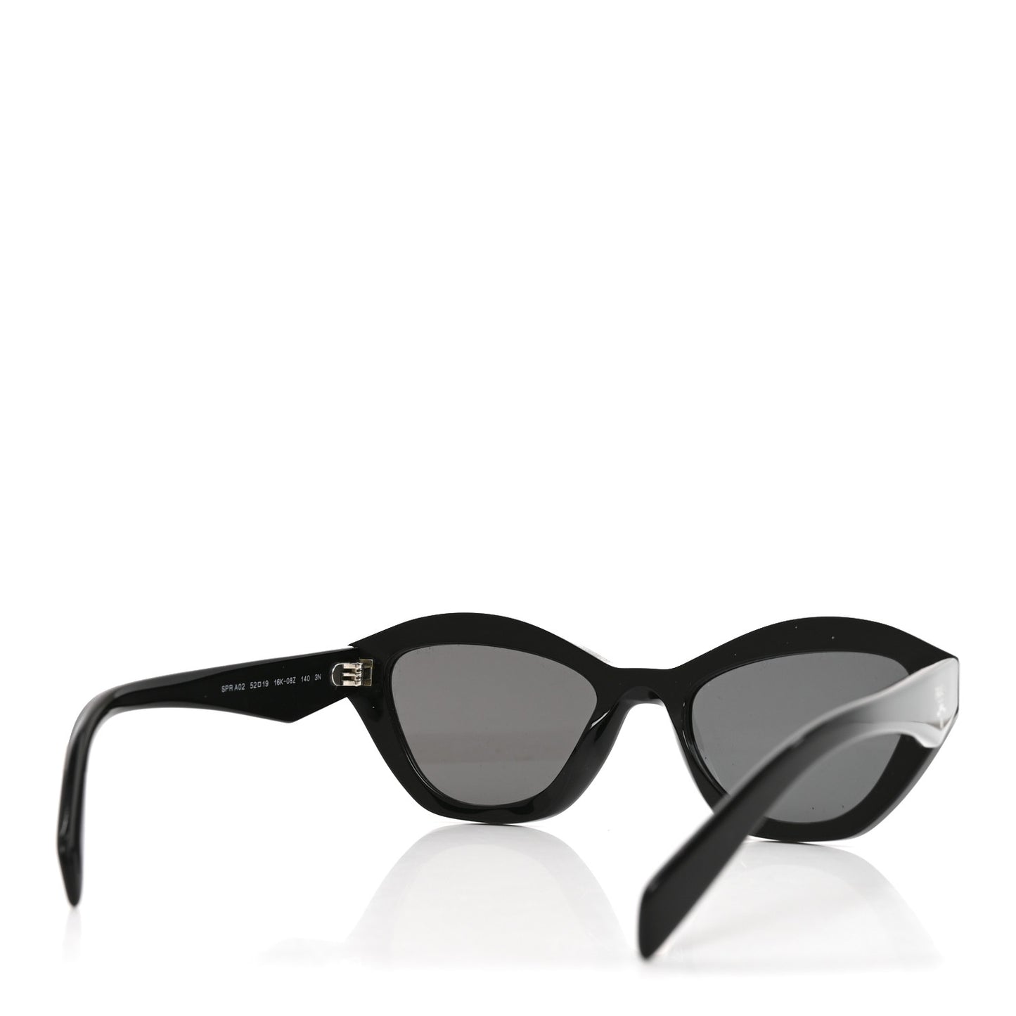 Acetate Logo Sunglasses SPR A02 Black