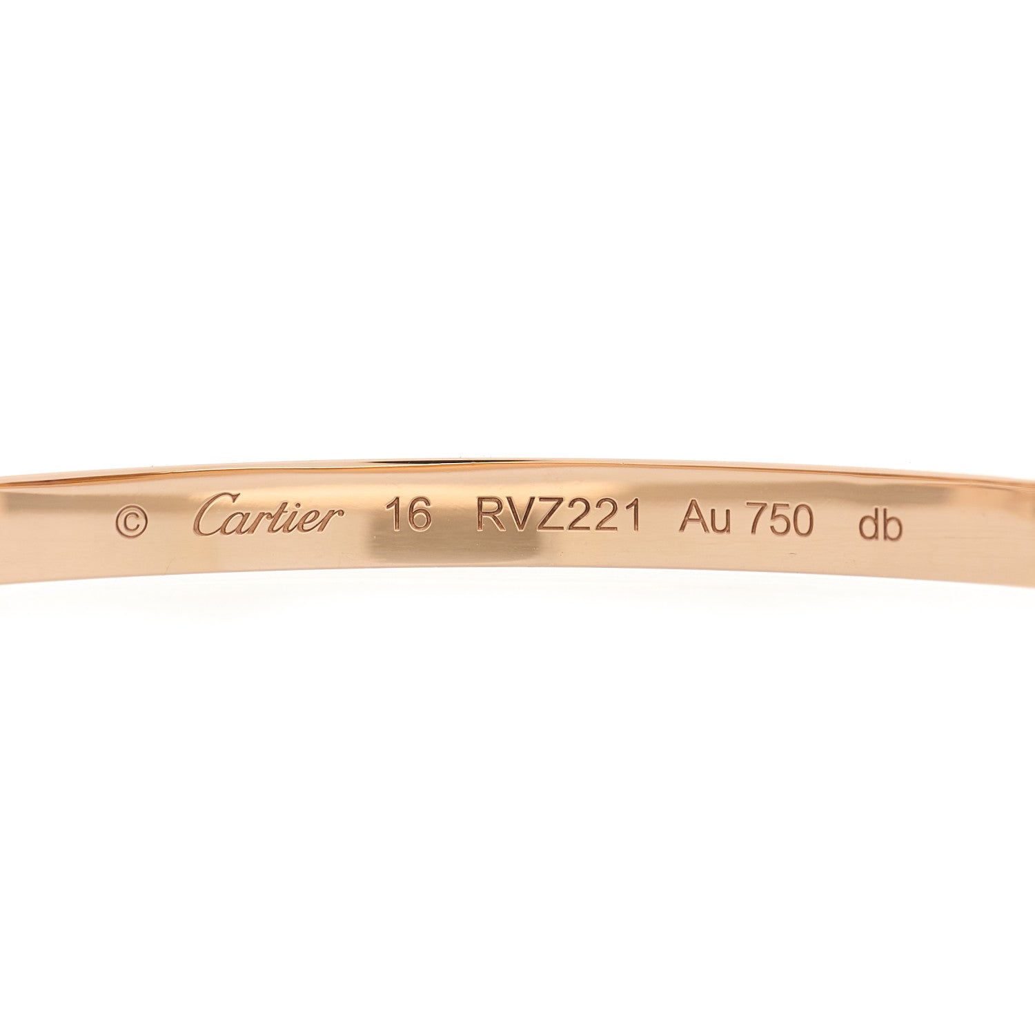 Cartier 18K Pink Gold 6 Diamond Small LOVE Bracelet 16 3 of 5
