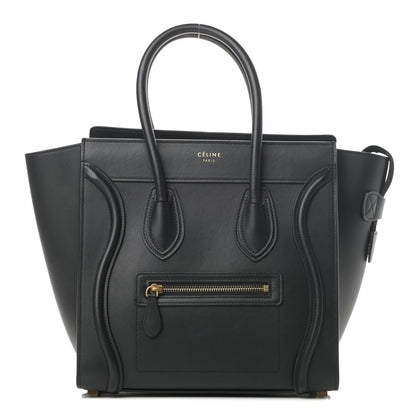 Celine Smooth Calfskin Micro Luggage Black 1 of 13