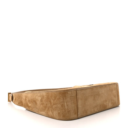 Saint Laurent Suede Calfskin Le 5 A 7 Hobo Beige 4 of 10