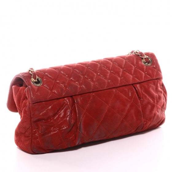 Chanel Iridescent Calfskin Chic Quilt Flap Red 3 of 8