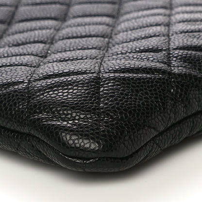 Chanel Caviar Quilted Large Cosmetic Case Black 10 of 10