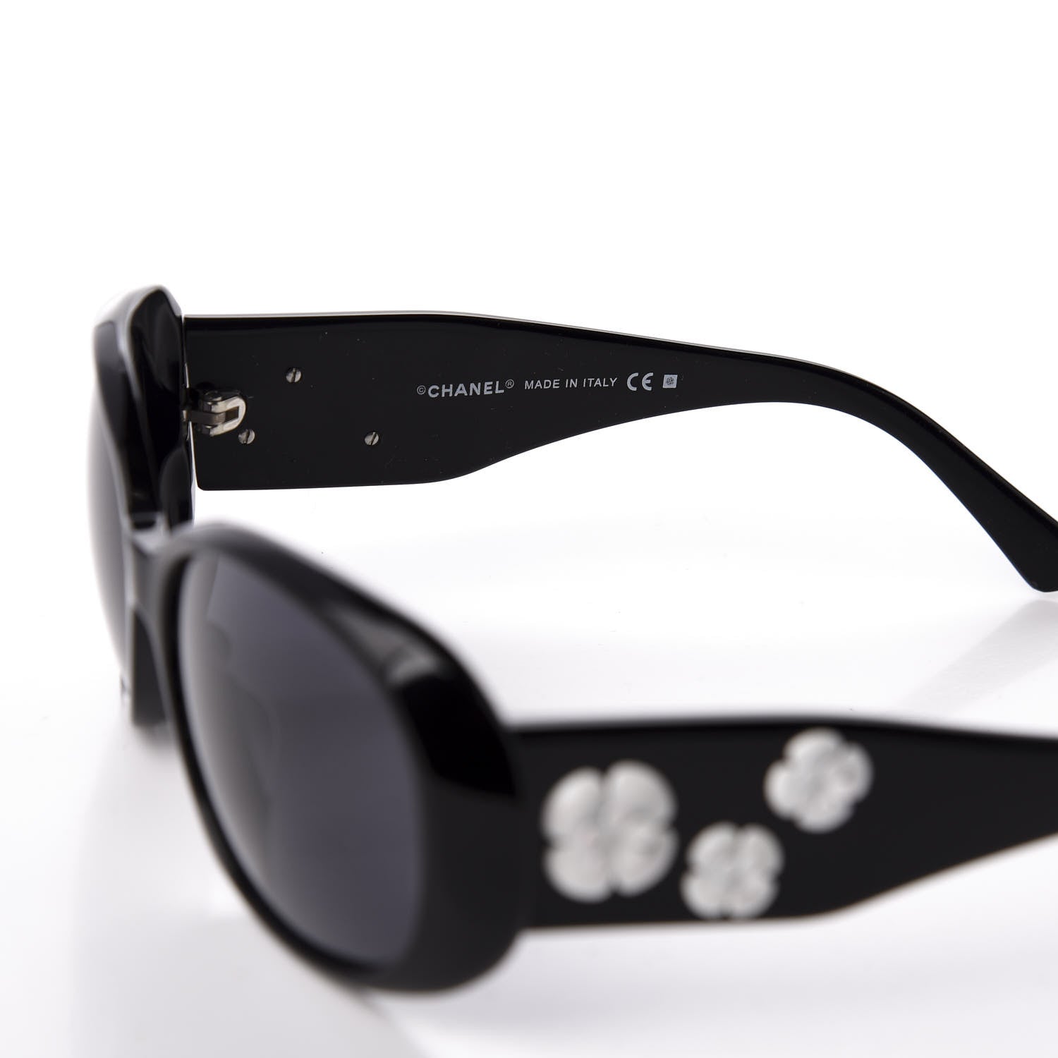 Chanel Camellia CC Sunglasses 5113 Black 5 of 8