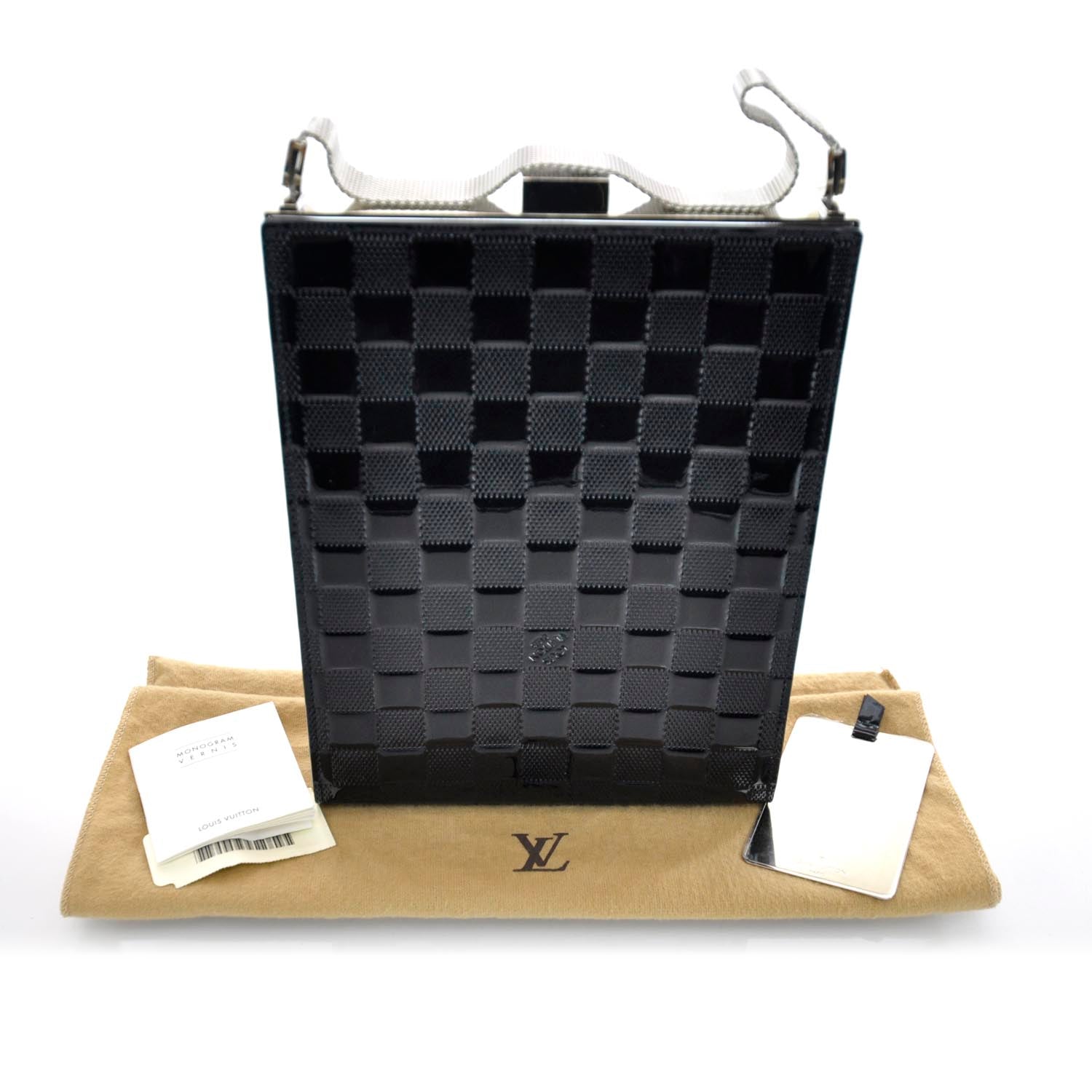 Louis Vuitton Damier Vernis Ange GM Black 3 of 9
