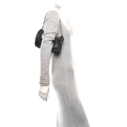 Saint Laurent Calfskin Pac Ruched Hobo Black 2 of 10