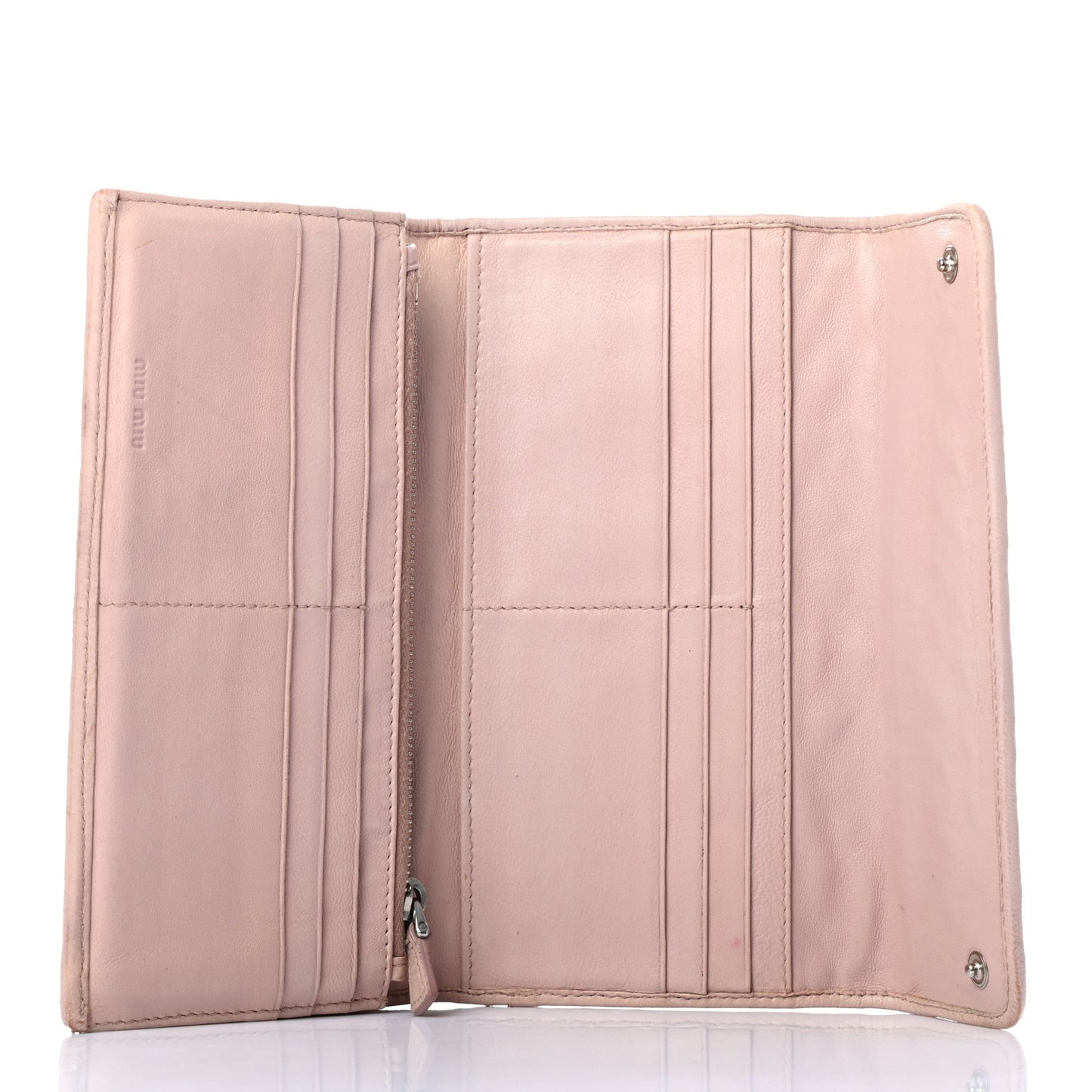 Nappa Matelasse Flap Wallet Cammeo