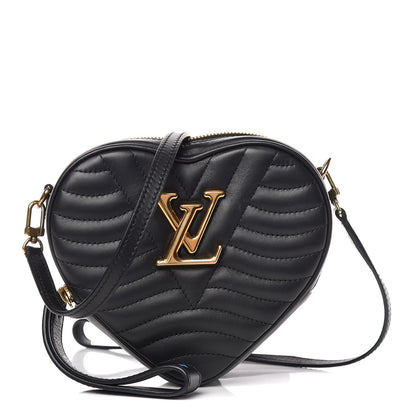 Louis Vuitton Calfskin New Wave Heart Bag Black 1 of 10