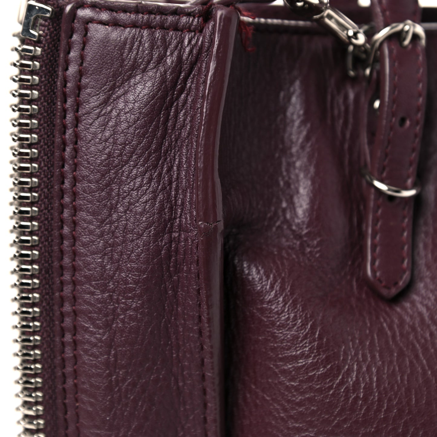 Calfskin Papier Mini A4 Zip Around Tote