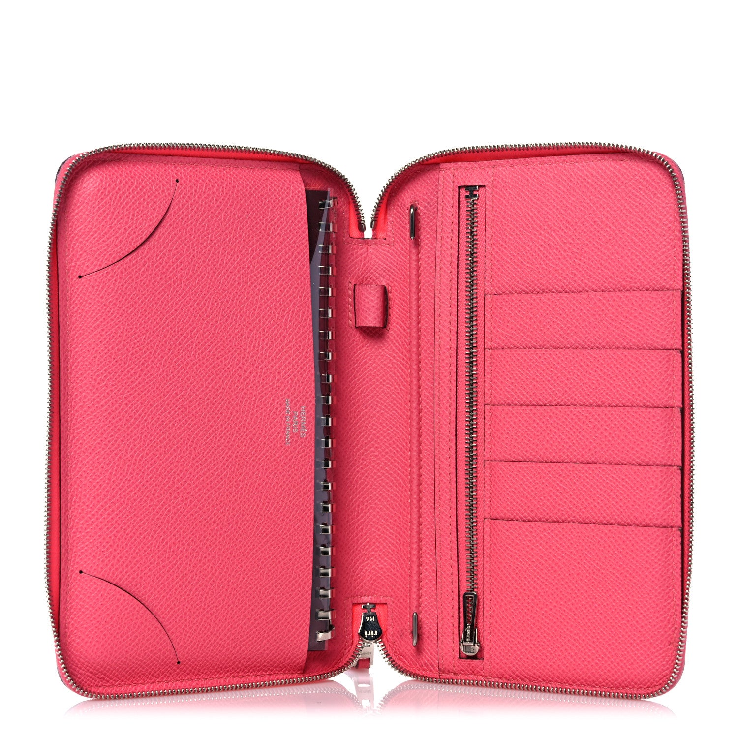 Hermes Epsom Vision II Zip Agenda Rose Azalee 6 of 13