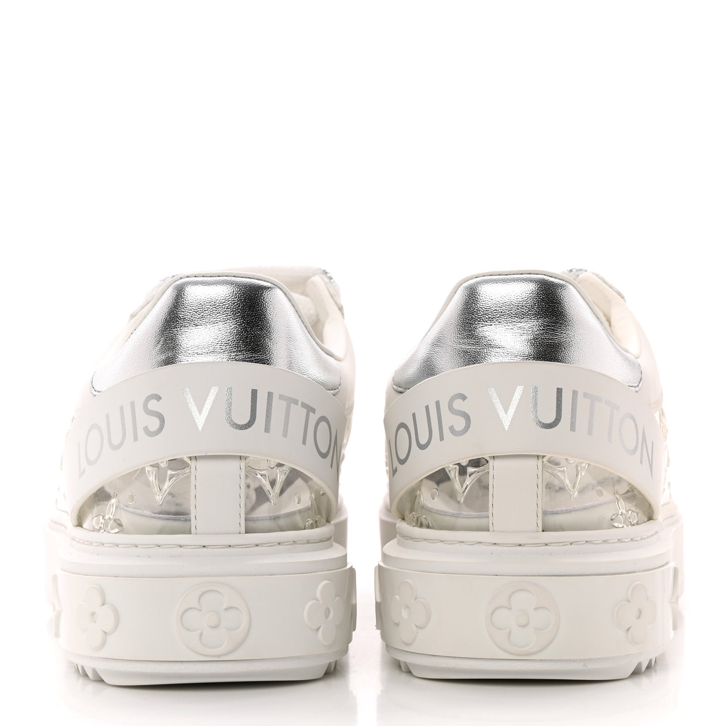 Monogram PVC Time Out Sneakers 38 Silver