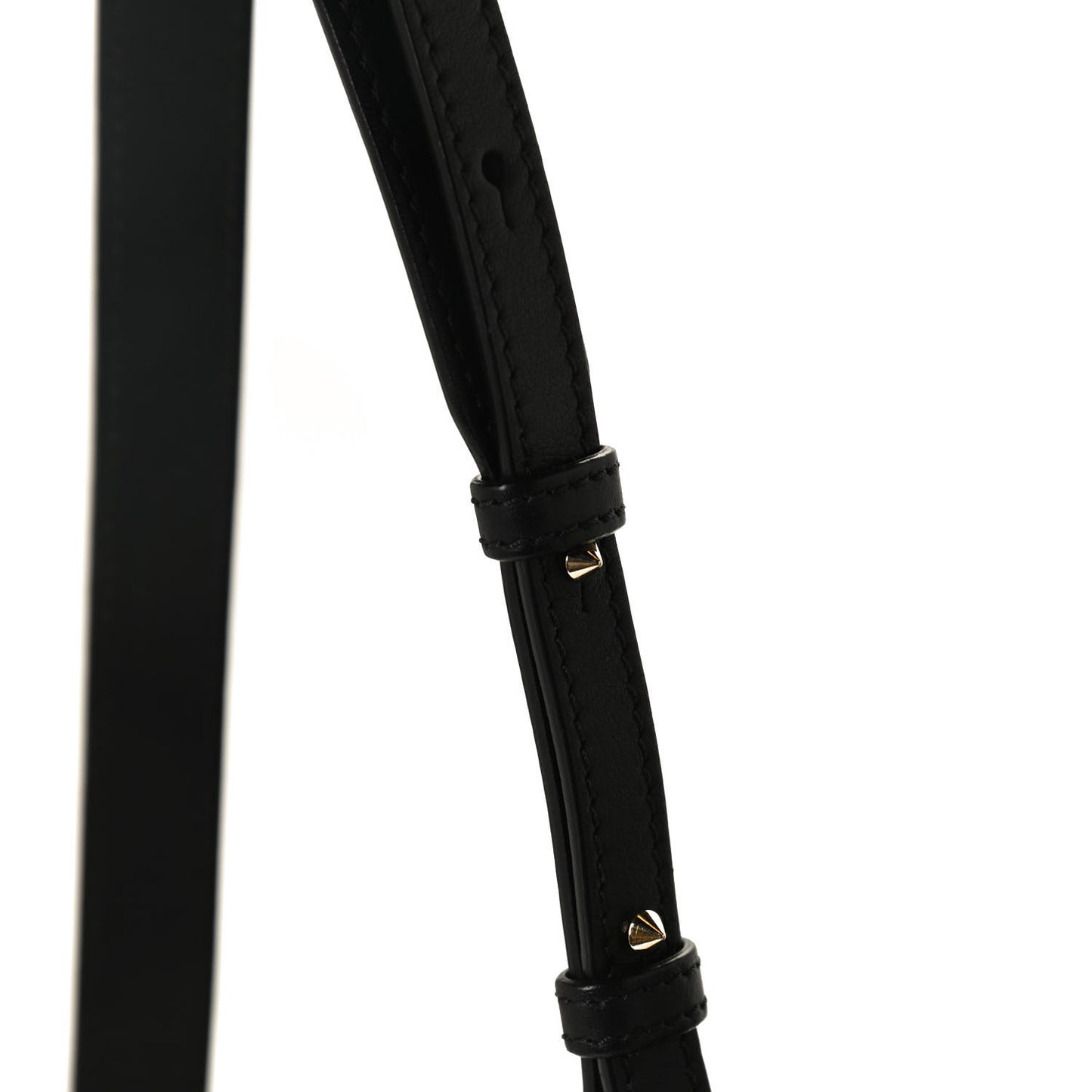 Calfskin Triangle Studded Small Antigona Black