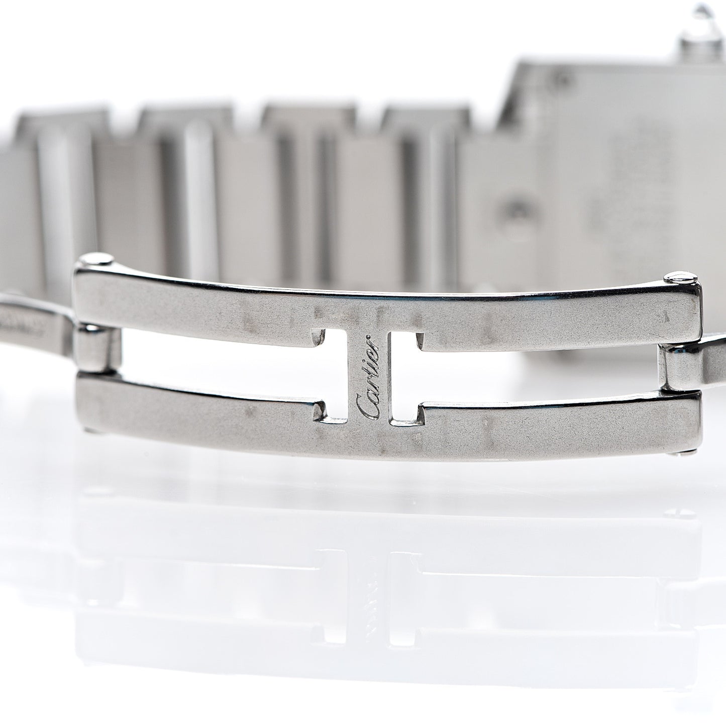 Stainless Steel 20mm Tank Francaise Quartz Watch