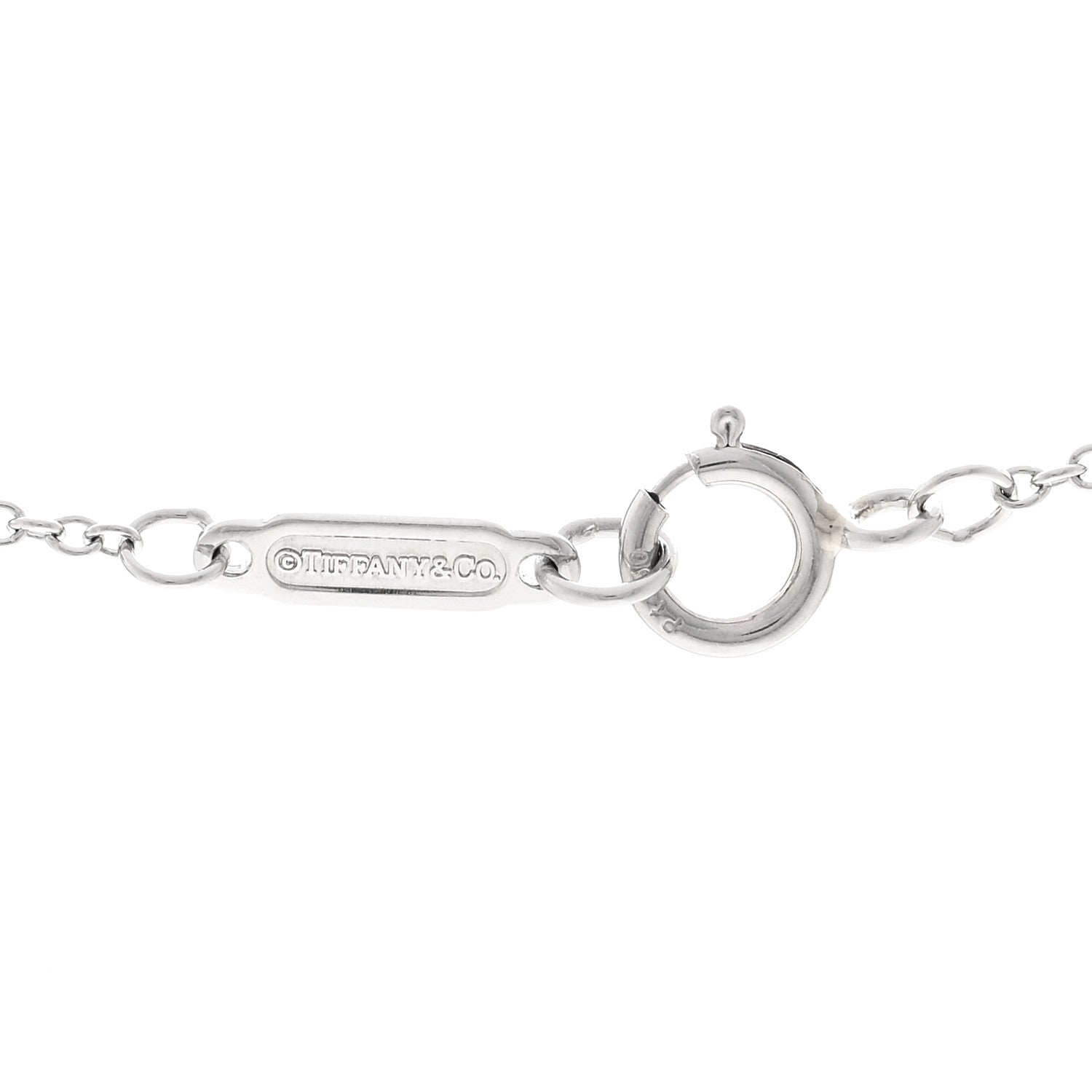 Tiffany Platinum Diamond Fleur de Lis Pendant Necklace 4 of 5