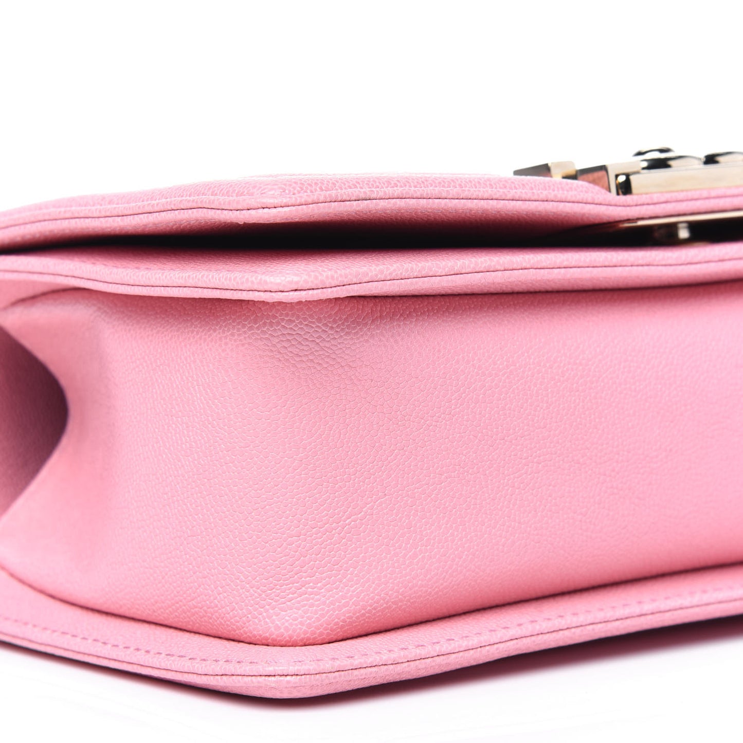 Caviar Quilted Small Boy Flap Pink