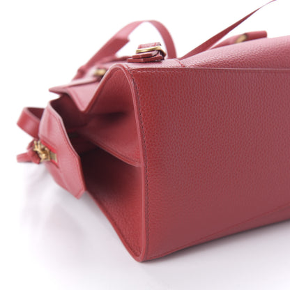 Balenciaga Grained Calfskin Neo Classic Gold Hardware S City Medium Red 6 of 9