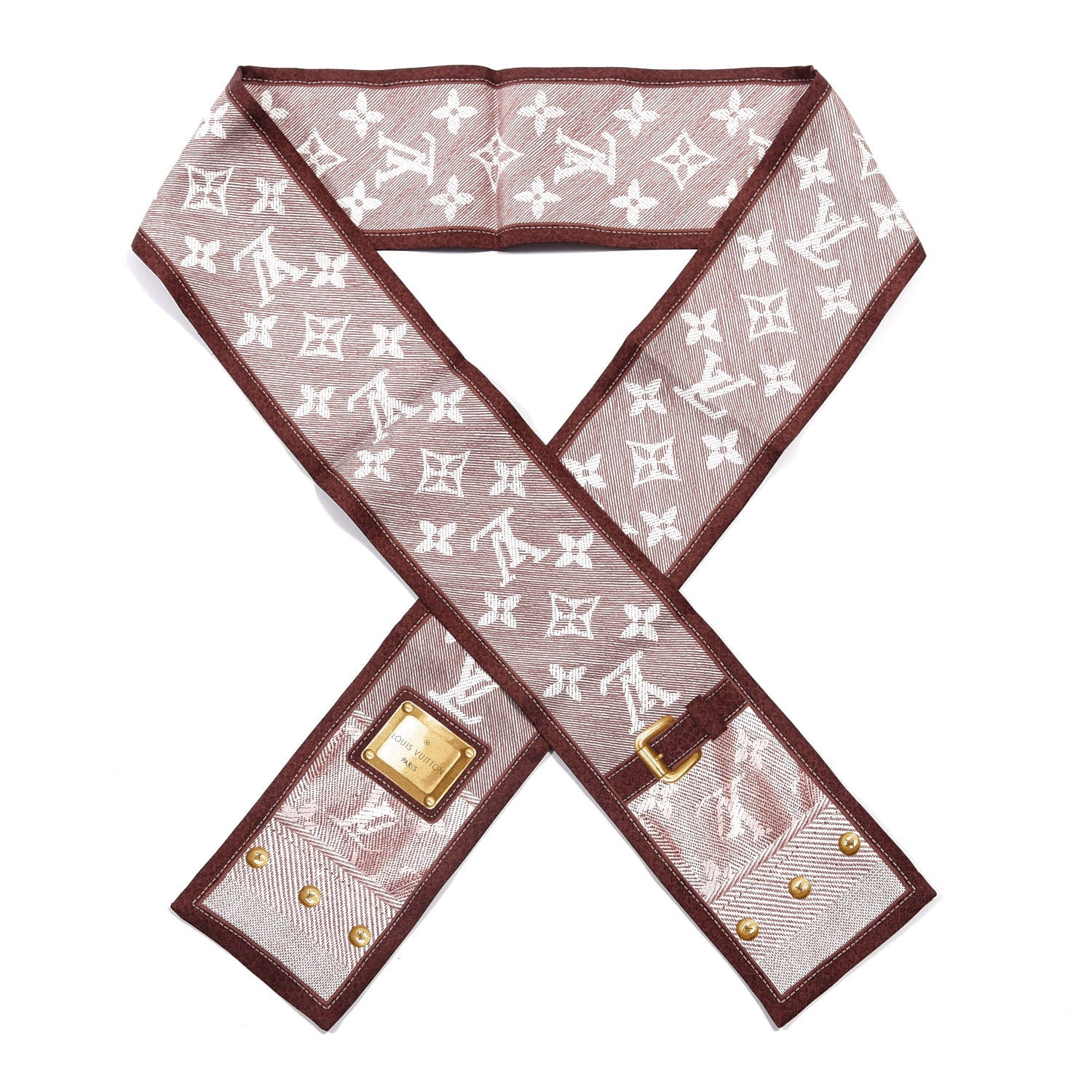 Louis Vuitton Silk Monogram New Denim Bandeau Cherry 1 of 3