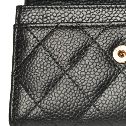 Chanel Caviar Quilted Flap Card Holder Black 23 of 25