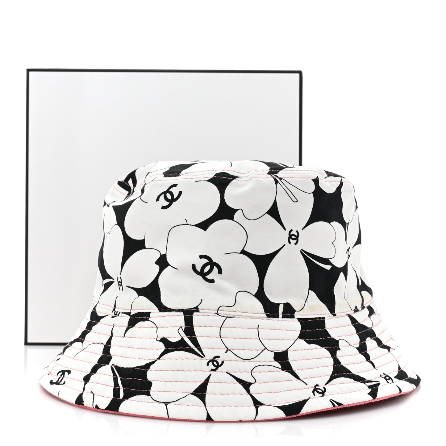 CC Bucket Hat Pink White Black