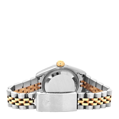 Rolex Stainless Steel 18K Yellow Gold Diamond Mother of Pearl 26mm Oyster Perpetual Datejust Watch 79173 3 of 4