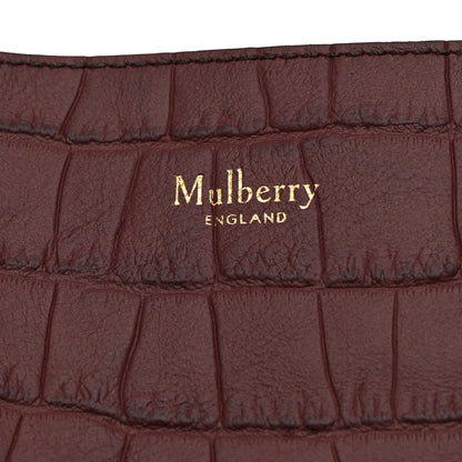 Mulberry Crocodile Embossed Matte Calfskin Millie Tote Burgundy 7 of 10