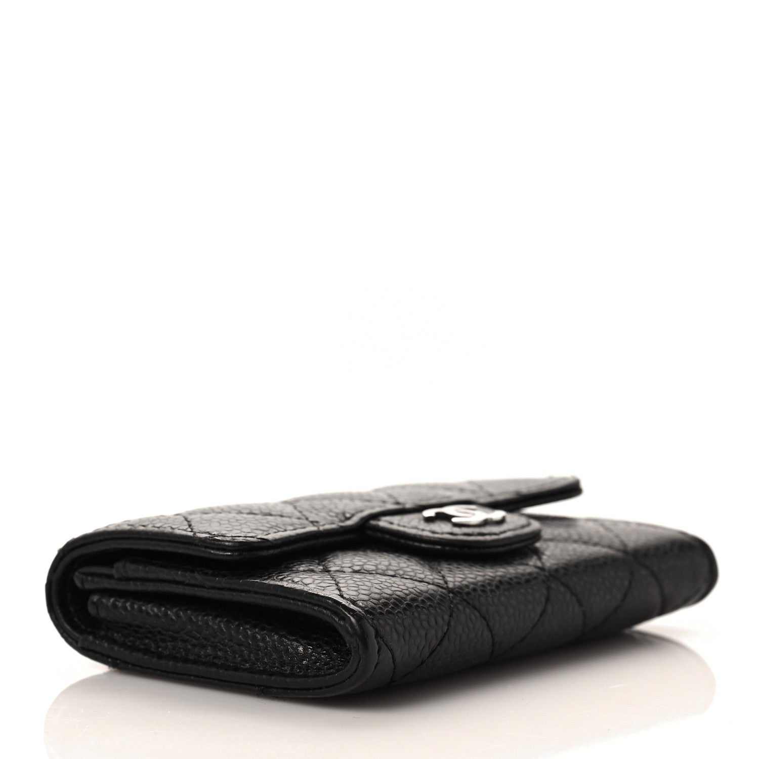 Chanel Caviar Quilted Flap Card Holder Black 4 of 9