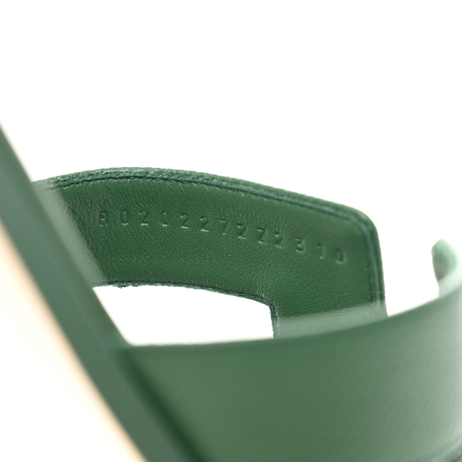 Hermes Epsom Oran Sandals 40 Vert Cactus 8 of 9