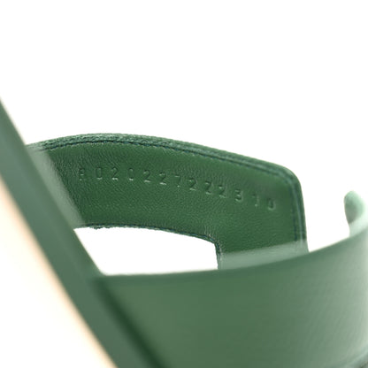 Hermes Epsom Oran Sandals 40 Vert Cactus 8 of 9