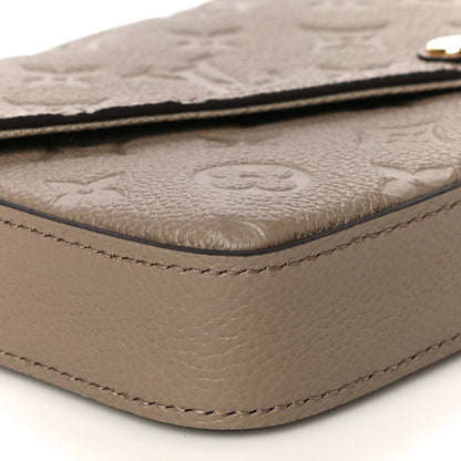 Louis Vuitton Empreinte Pochette Felicie Chain Wallet Tourterelle 8 of 10