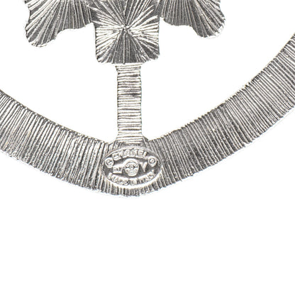Chanel Swarovski Baguette Crystal CC Shield Brooch Silver 4 of 4