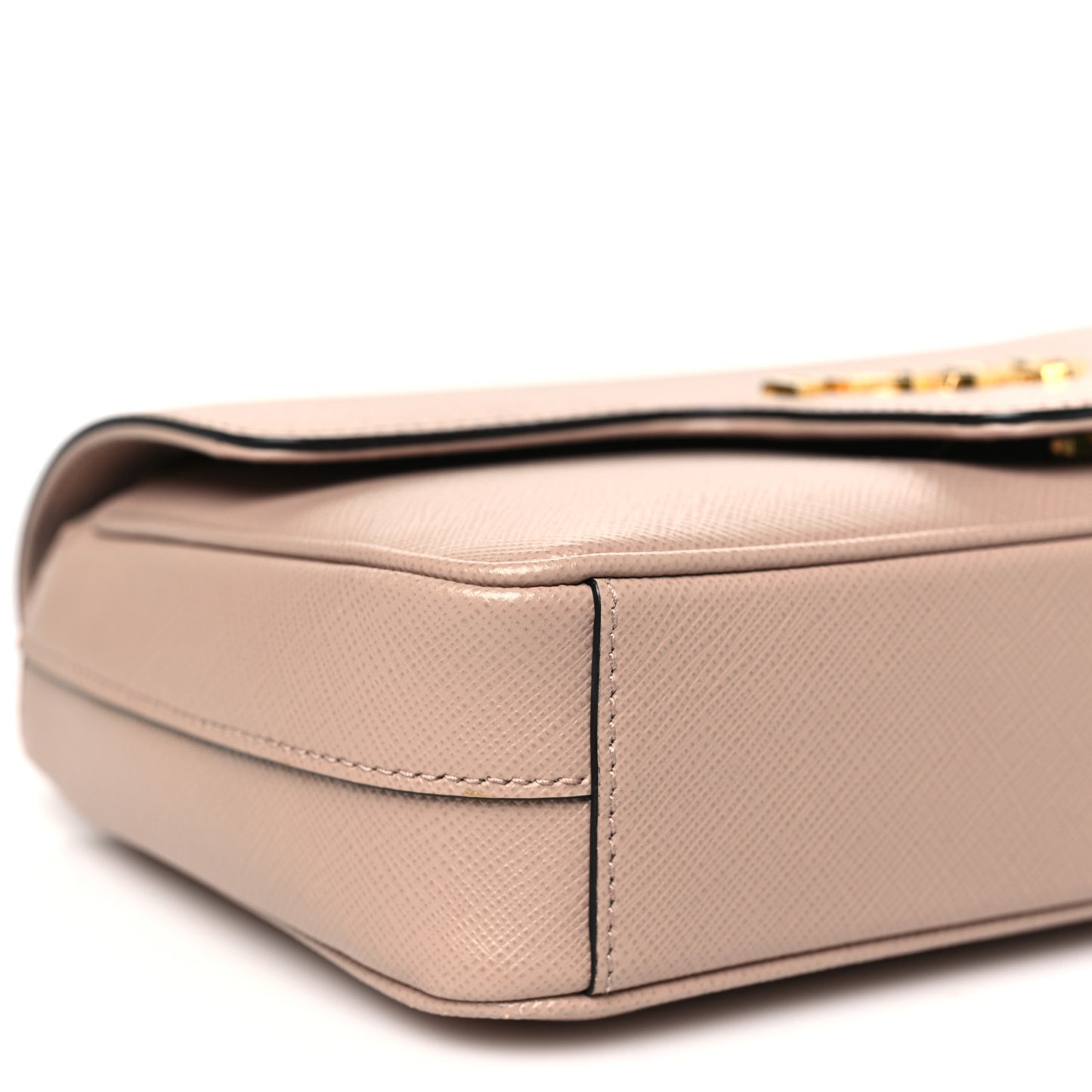 Saffiano Flap Shoulder Bag Cipria