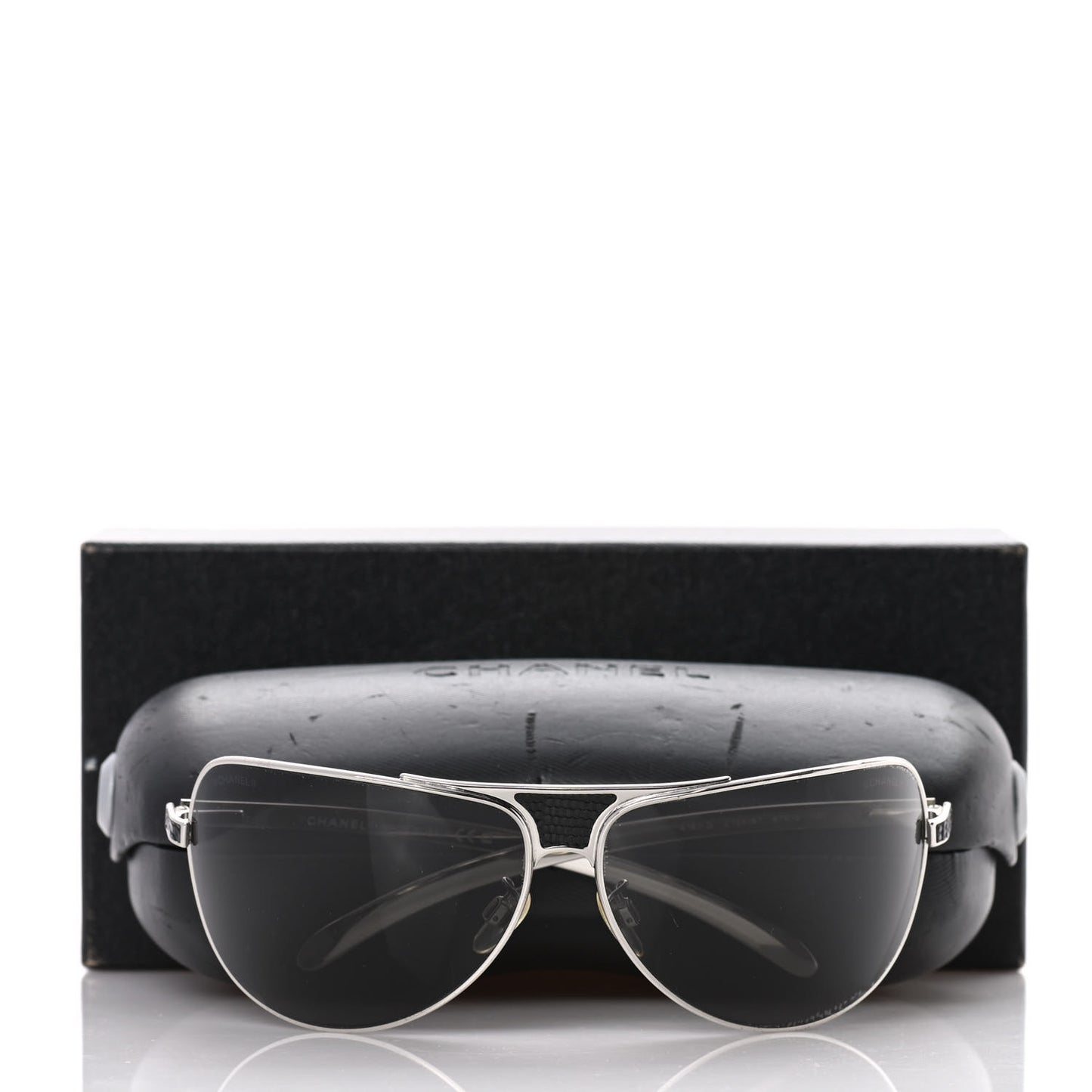 Metal Pilot Sunglasses 4140-Q Black