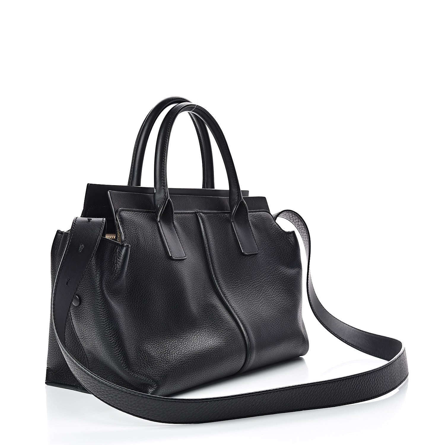 Chloe Grained Calfskin Medium Cate Satchel Black 3 of 10