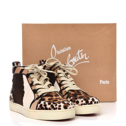 Christian Louboutin Calf Hair Animal Print Rantus Orlato Flat Sneakers 38.5 Multicolor 12 of 12