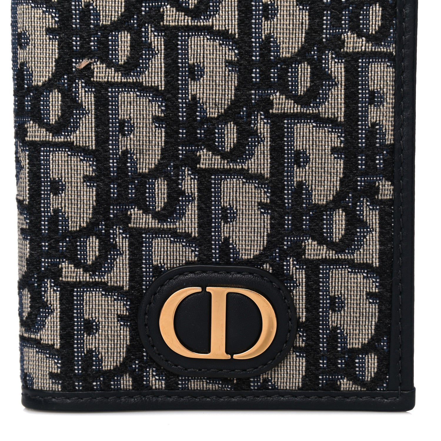 Christian Dior Oblique 30 Montaigne Passport Holder Blue 7 of 11