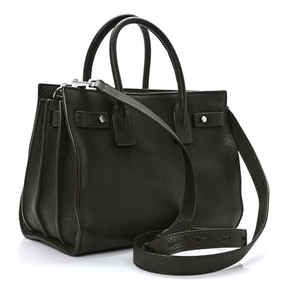Saint Laurent Grained Calfskin Baby Sac De Jour Souple Earth 3 of 13