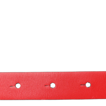 Valentino Garavani Glossy Calfskin VLogo Reversible 20mm Belt 85 34 Black Rouge Pur 4 of 5