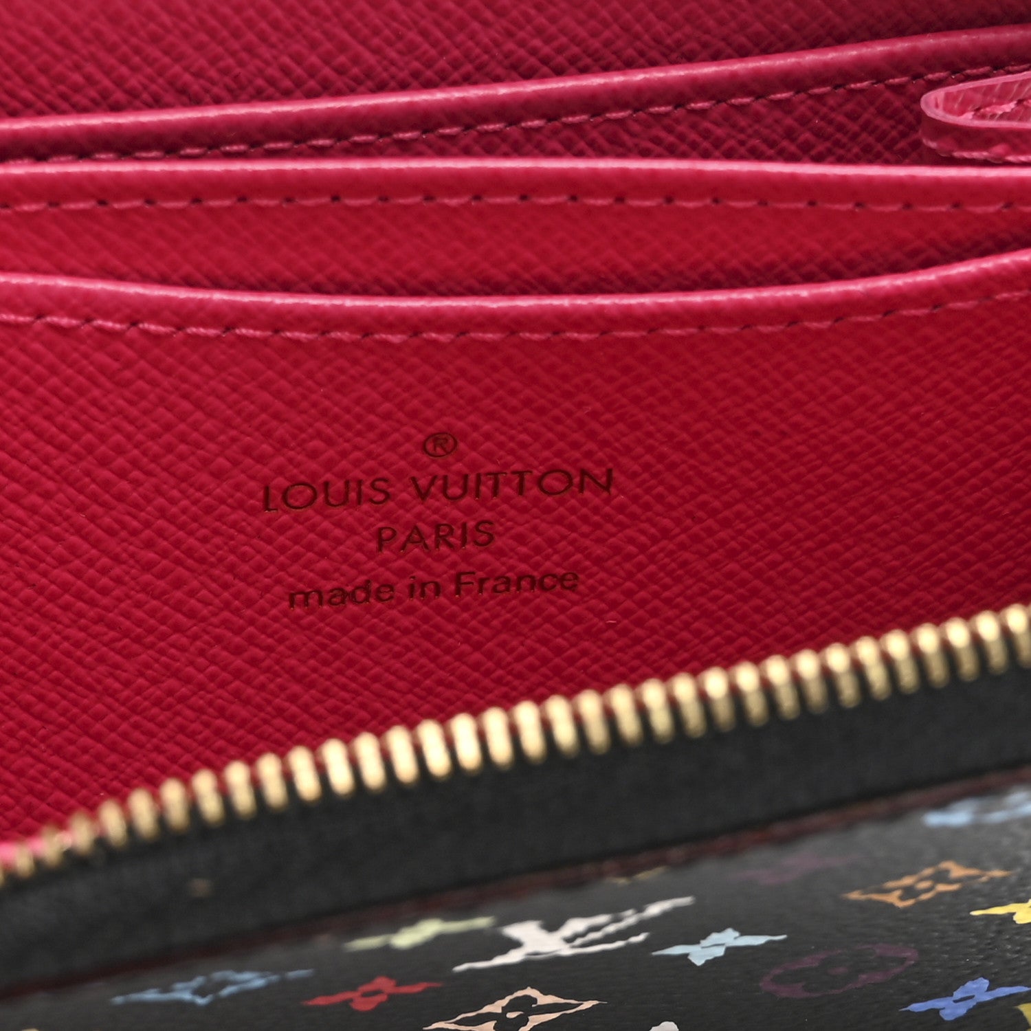 Louis Vuitton Monogram Multicolor Zippy Coin Purse Black Grenade 6 of 9