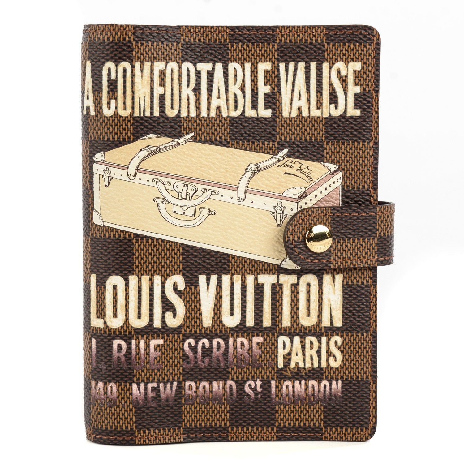 Louis Vuitton Damier Ebene Valise Small Ring Agenda Cover 1 of 8