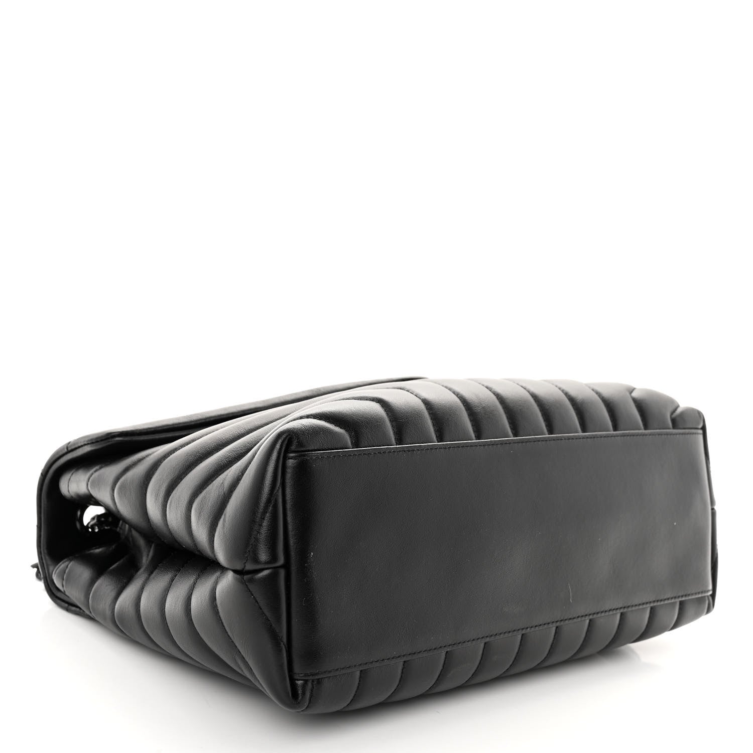 Saint Laurent Calfskin Y Quilted Monogram Monochrome Medium Loulou Chain Satchel Black 4 of 9