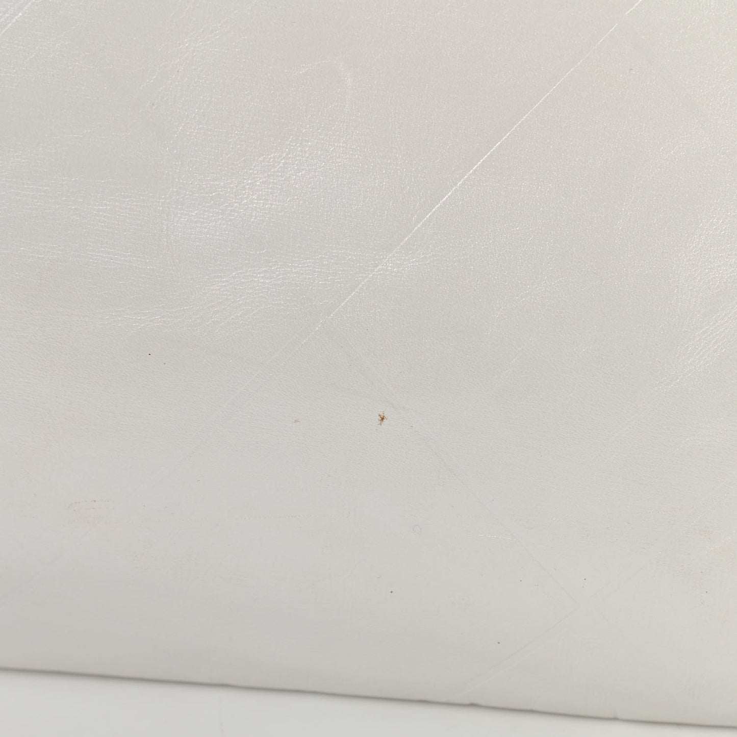 Calfskin Quilted Top Handle Tote Bag White