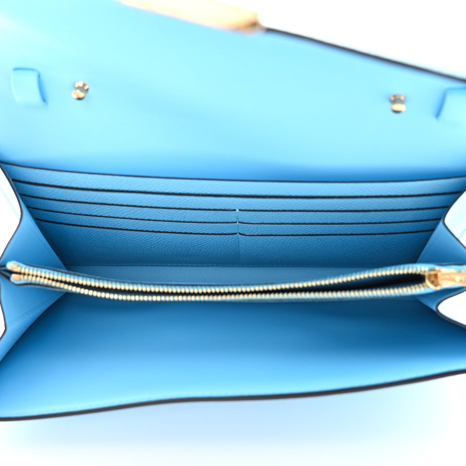 Hermes Epsom Constance Wallet To Go Celeste 5 of 11