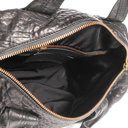 Alexander Wang Pebbled Lambskin Rocco Black Antique Brass Hardware 5 of 9