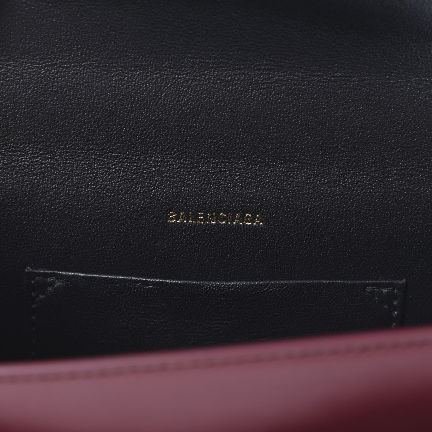 Balenciaga Box Calfskin XS Sharp Top Handle Bag Burgundy 6 of 9