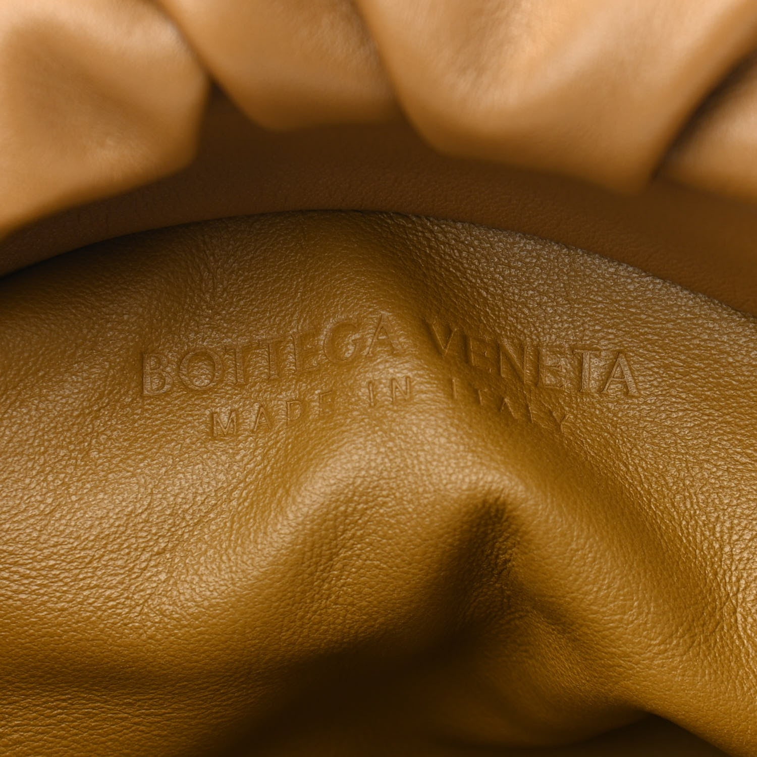 Bottega Veneta Calfskin The Pouch Chain Moutarde 6 of 10